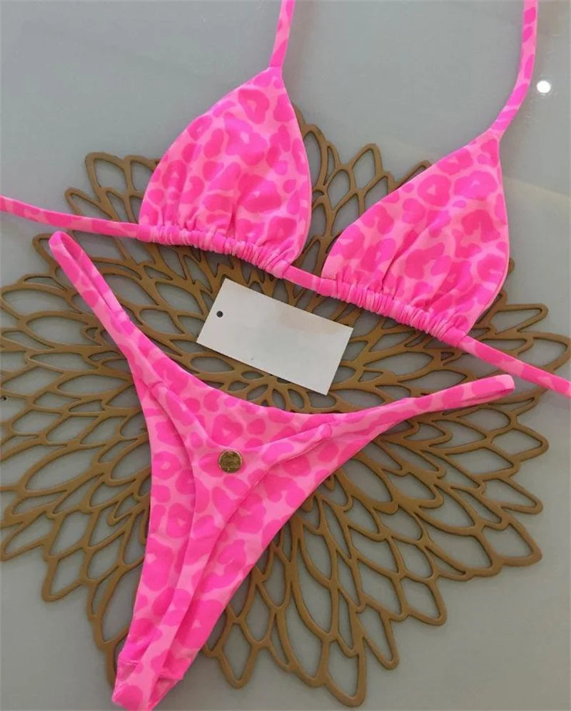 Women’s Sexy Brazilian Push‑Up Bikini – Two‑Piece Swimsuit E045 Summer Beachwear