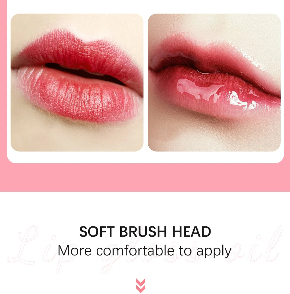 Crystal Jelly Lip Oil – Moisturizing, Plumping & Tinted Glow for Fuller, Softer Lips