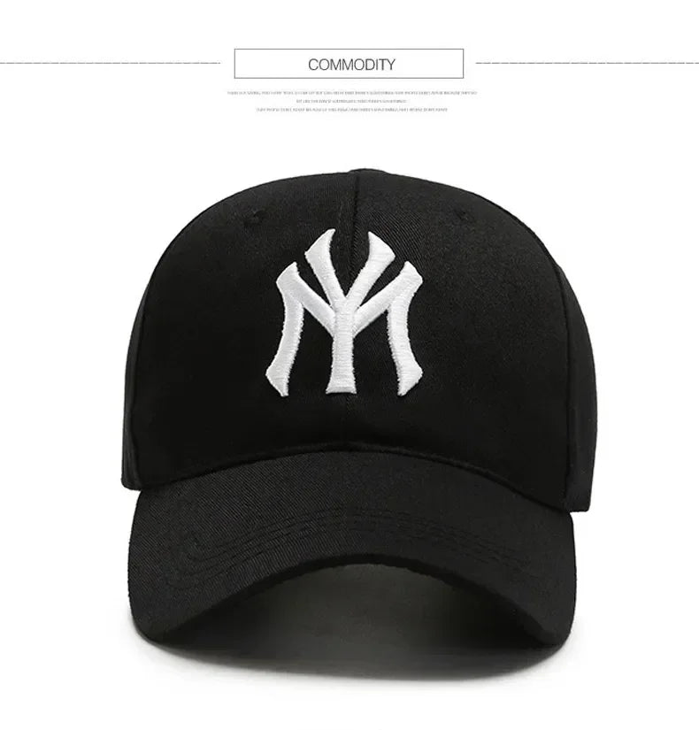 Trendy Embroidered Letter Baseball Cap Korean Fashion Summer Sun Hat Adjustable for Women Men Outdoor Casual Wear
