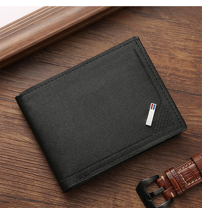 Men Inserts Foldable Wallets Picture Coin Slim Purses Business Money Credit ID Cards Holders Vintage Protection Capacity Bags