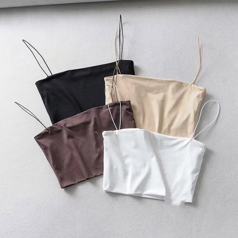 Women’s 2024 Summer Crop Top – Elastic Cotton Sleeveless Camis, Sexy Short Tank Top for Casual Wear