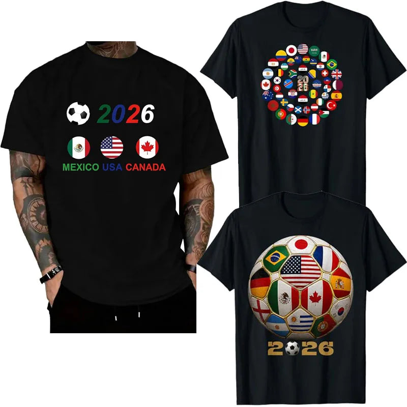 Worldwide Football 2026 Flags T‑Shirt