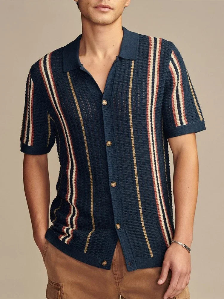 Knitted Short‑Sleeve Shirt