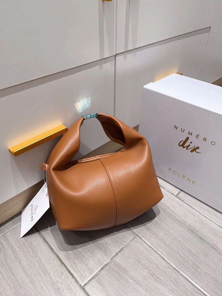 2025 new cowhide bento bag light luxury women's bag small luxury lychee grain hand-held crossbody bag