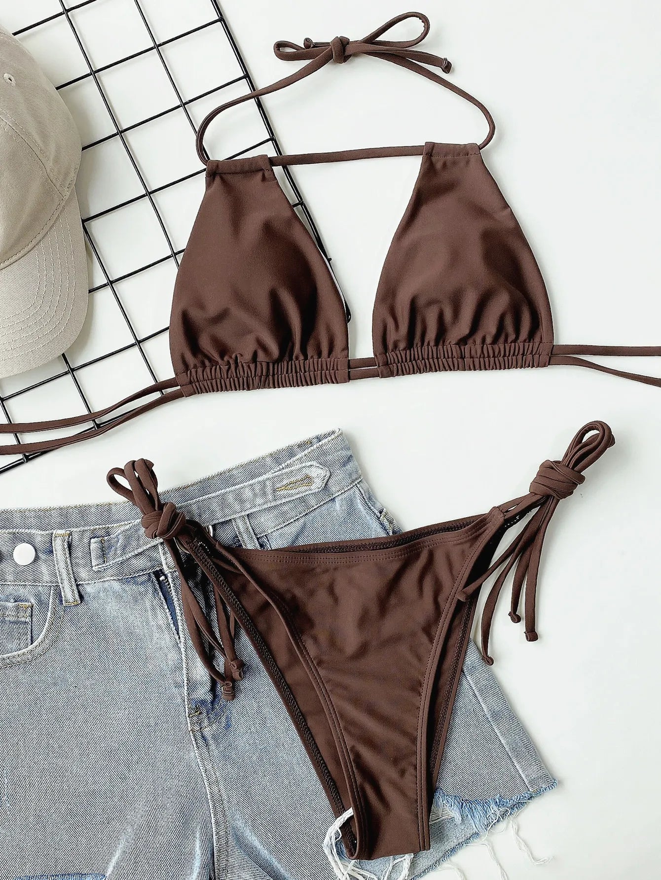 Sexy Bandage Halter Bikini