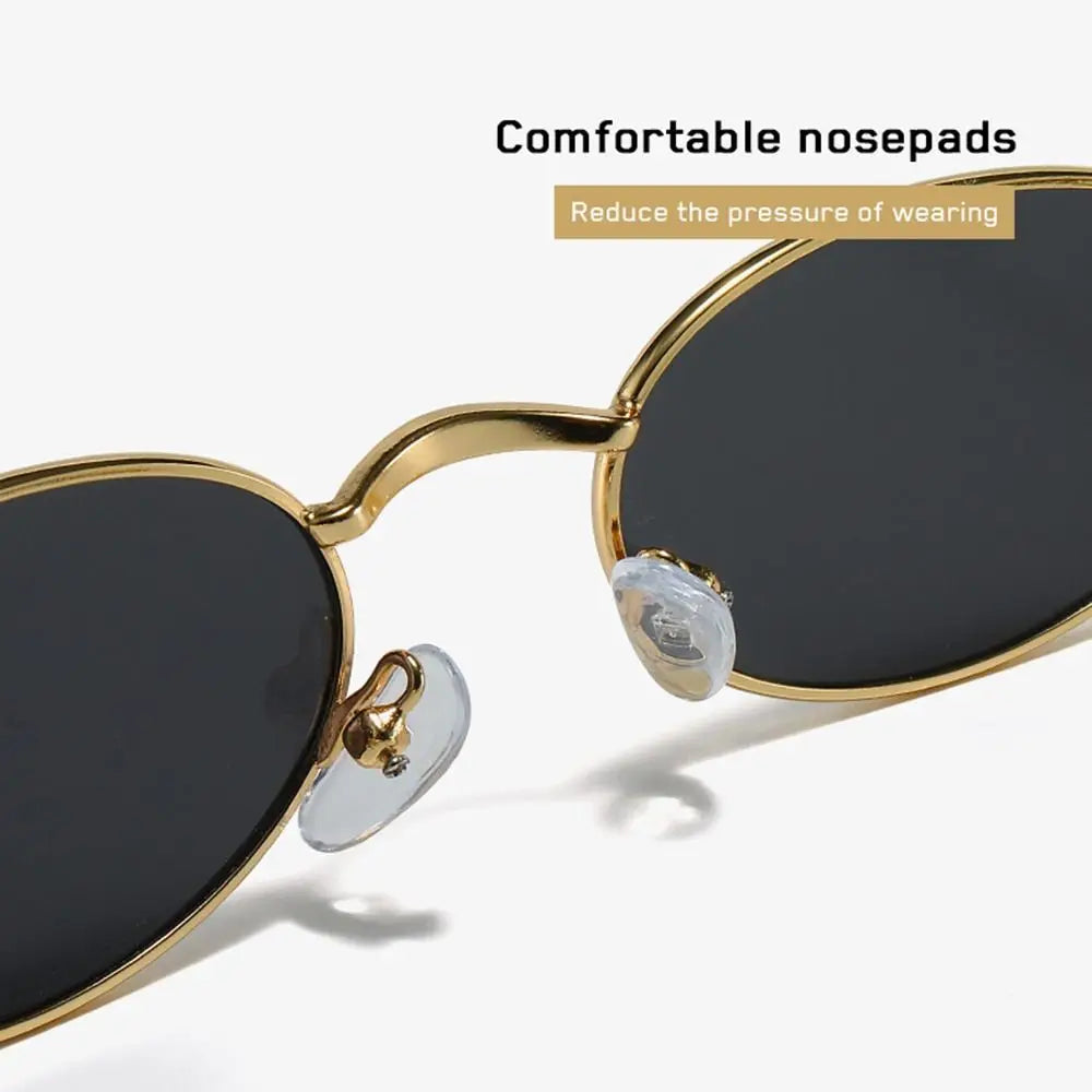 Convenient Bling Rhinestone Sunglasses INS Steampunk Oval Women Sunglasses Fashion Trendy Anti-Blue Light Spectacles Selfie Y2k