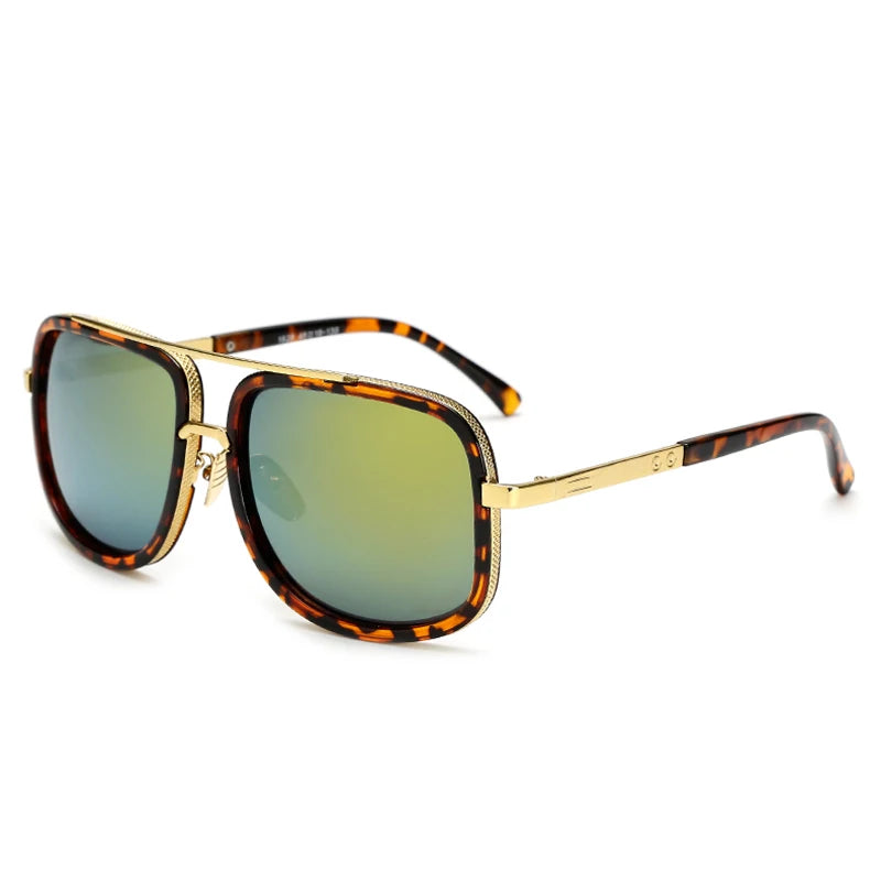 New Polarized Gradient Square Metal Frame Men's Sunglasses Fashion Vintage Women Sun Glasses UV400 Driving Fishing The Best Gift