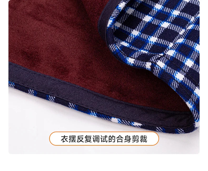 Men's double-sided fleece long-sleeved shirt 7XL8XL with fleece for warmth, thickening and cold resistance, casual winter