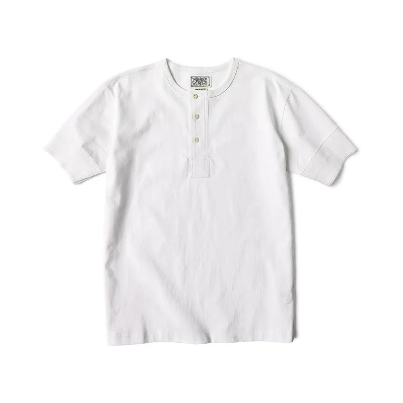 Rugged Bronson Retro Henry Collar Shirt