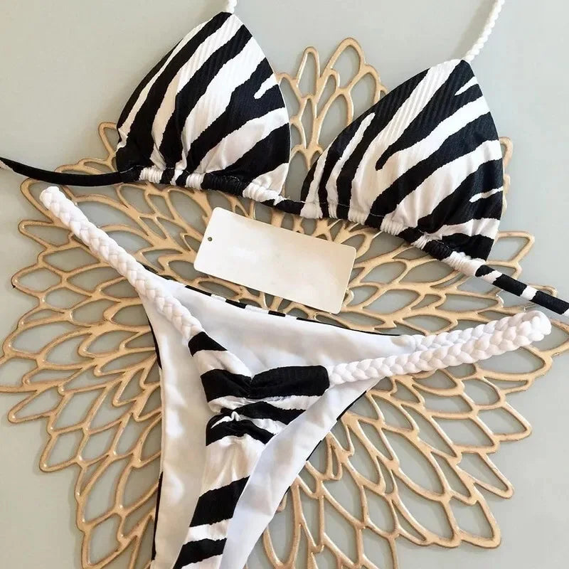 Women’s Sexy Brazilian Push‑Up Bikini – Two‑Piece Swimsuit E045 Summer Beachwear