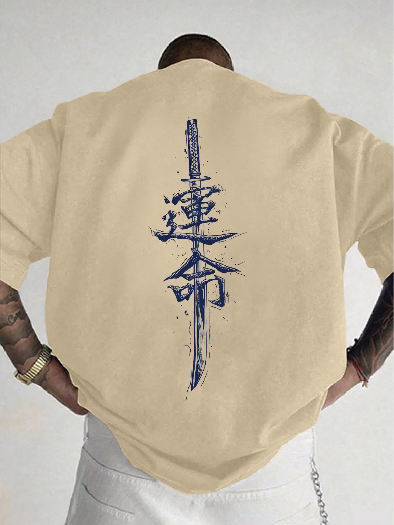 Blue Samurai Sword T‑Shirt