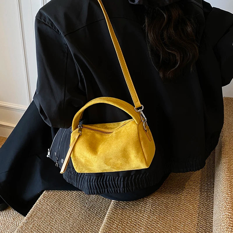 Fashionable Retro Mini PU Leather Shoulder Bags for Women Bucket Crossbody Bag 2026 Winter Luxury Designer Purses and Handbags