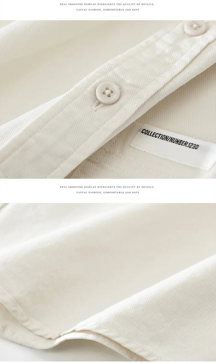 Pure Cotton Long‑Sleeve Shirt