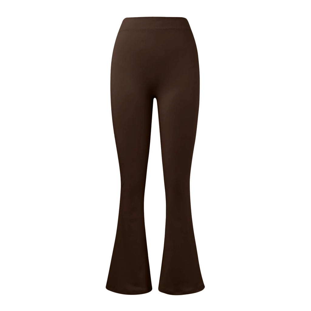 Women’s High‑Waist V‑Back Push‑Up Leggings – Micro Horn Slim Fit Gym Pants, Fashion Sports & Casual Leggings
