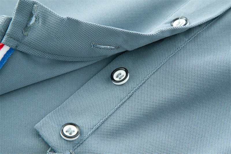 2025 Men’s Solid‑Color Polo Shirt – Summer Casual Short‑Sleeve Fashion Top | Comfortable & Versatile