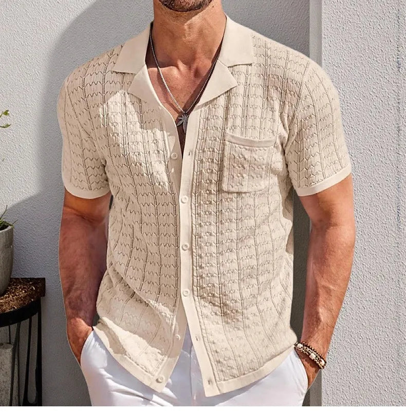 Luxury Knitted Polo Shirt