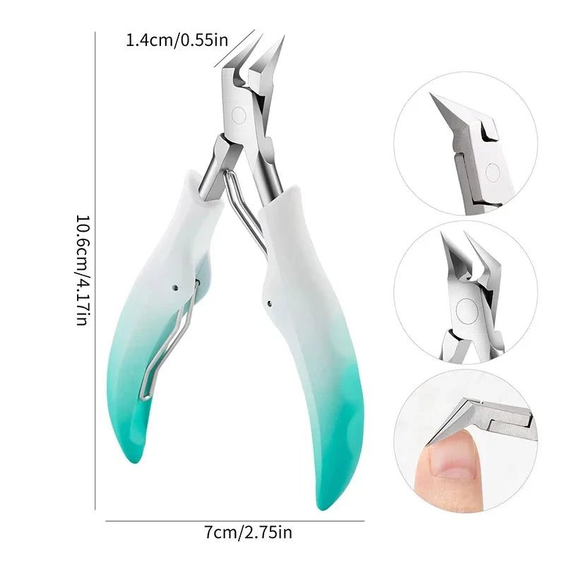 Professional Sharp Toenail & Cuticle Nipper – Precision Ingrown Nail Clipper & Dead Skin Remover