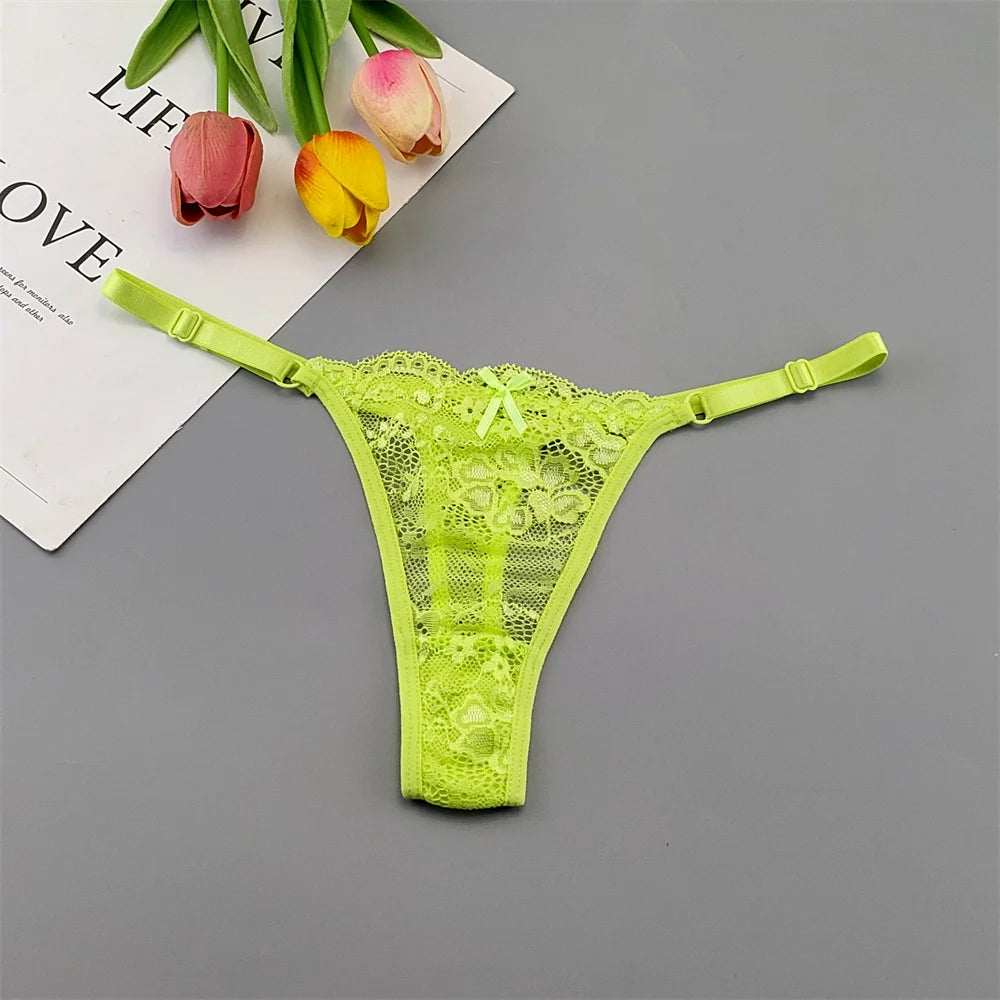 5‑Pack Lace Adjustable Thongs