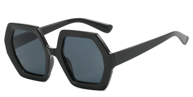 Square Irregular Sunglasses Women Oversized Polygon Luxury Yellow Shades Sun Glasses Female Elegant Polygon Eyewear UV400