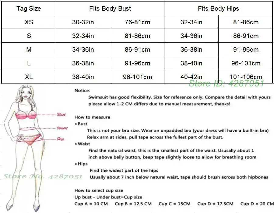 4‑Piece Bikini Set
