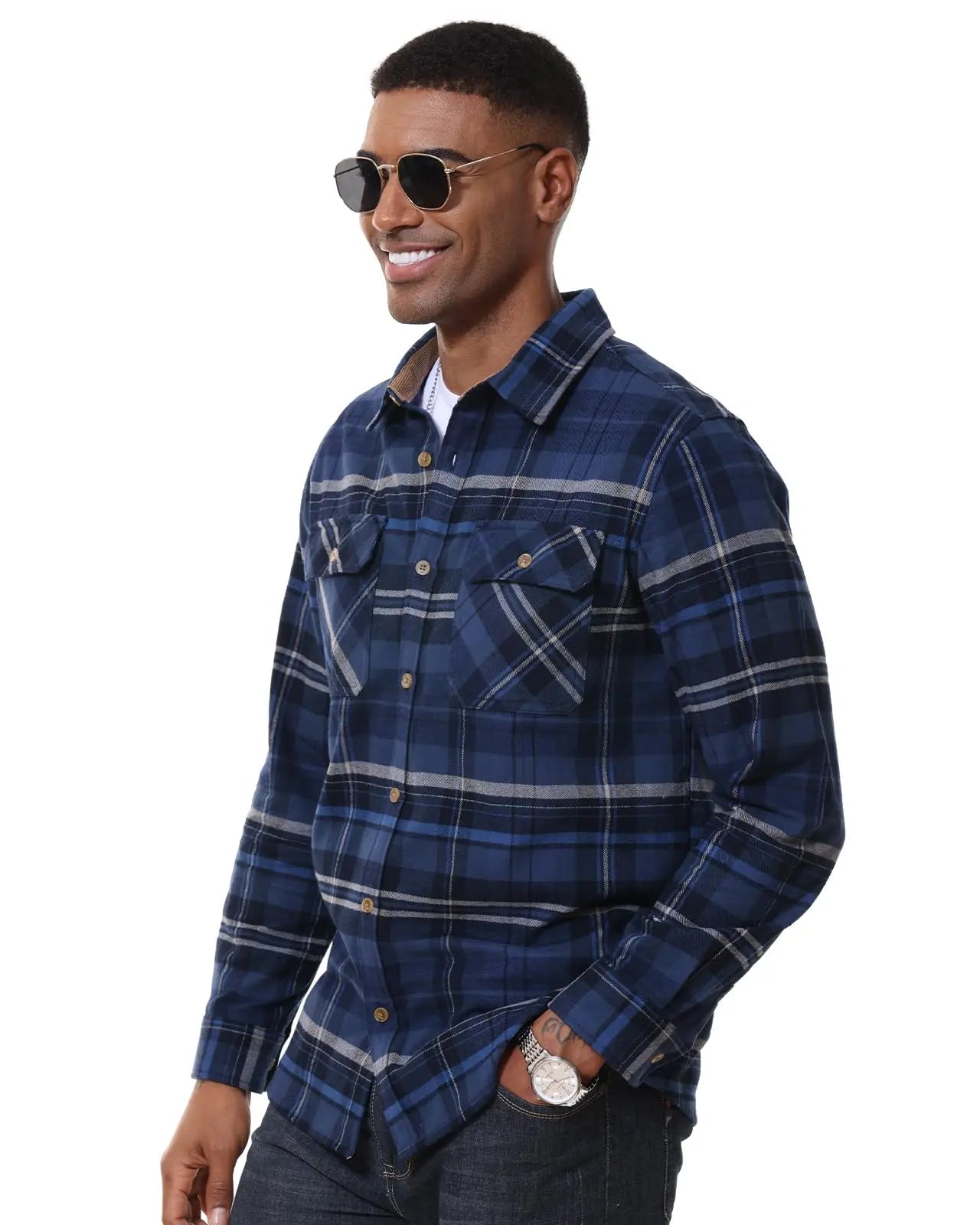 MAGCOMSEN Men’s Flannel Shirt