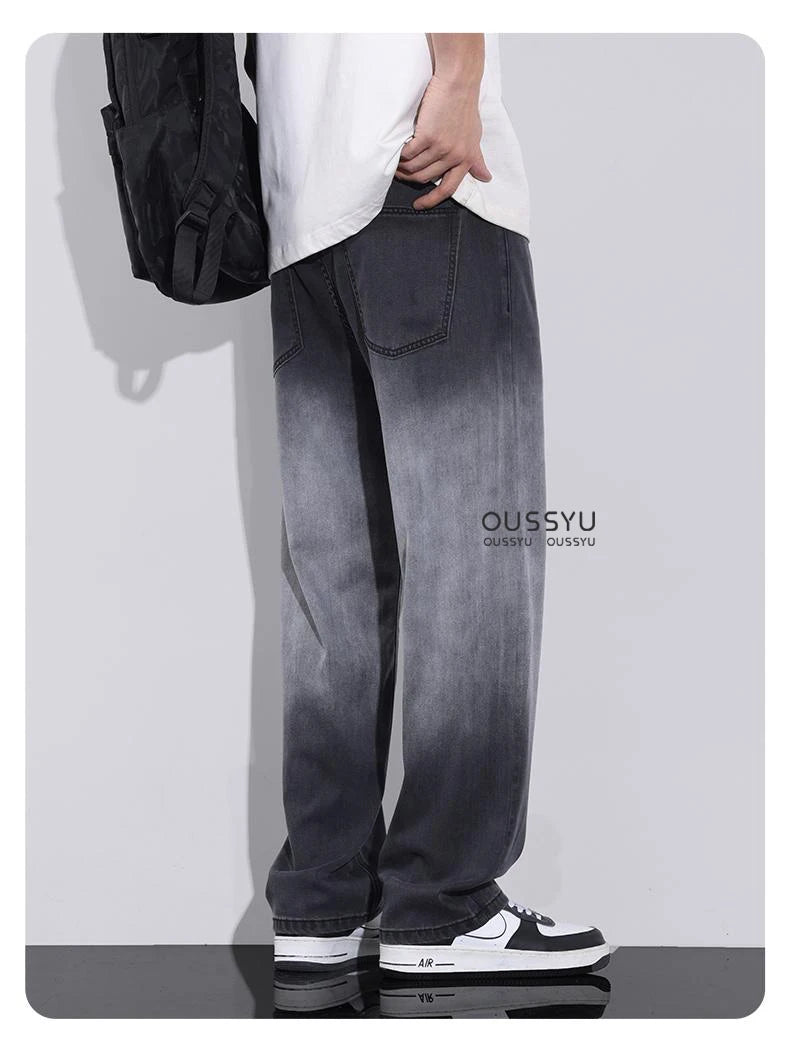 Gradient Grey Lyocell Jeans