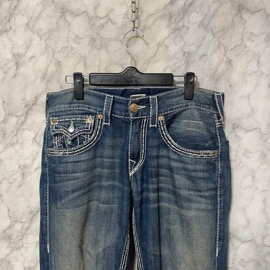 90s High Street Retro American Trend Embroidery Women Jeans Fashion Korean Version Harajuku Gothic Straight Wide-Leg Pants