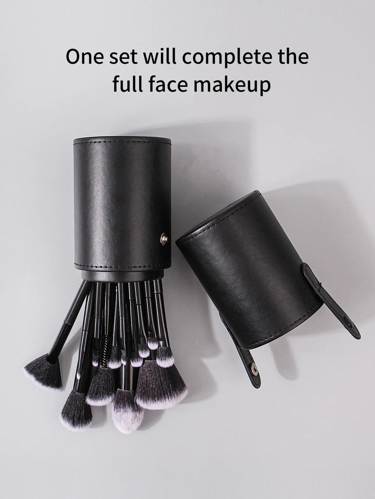 Fashion Makeup Brush Set (3–21pcs) – Soft Hair Cosmetic Brushes with Holder, Beauty Egg & Powder Puff