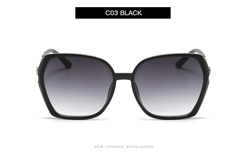 Fashion Large Frame Square Sunglasses Women Trendy Style Sun Glasses For Lady Shades Gradient Oculos UV400 Streetwear Eyewear