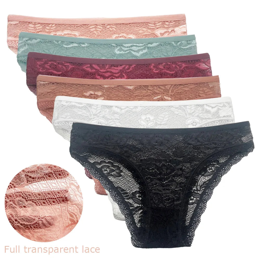 5‑Pack Lace Floral Panties