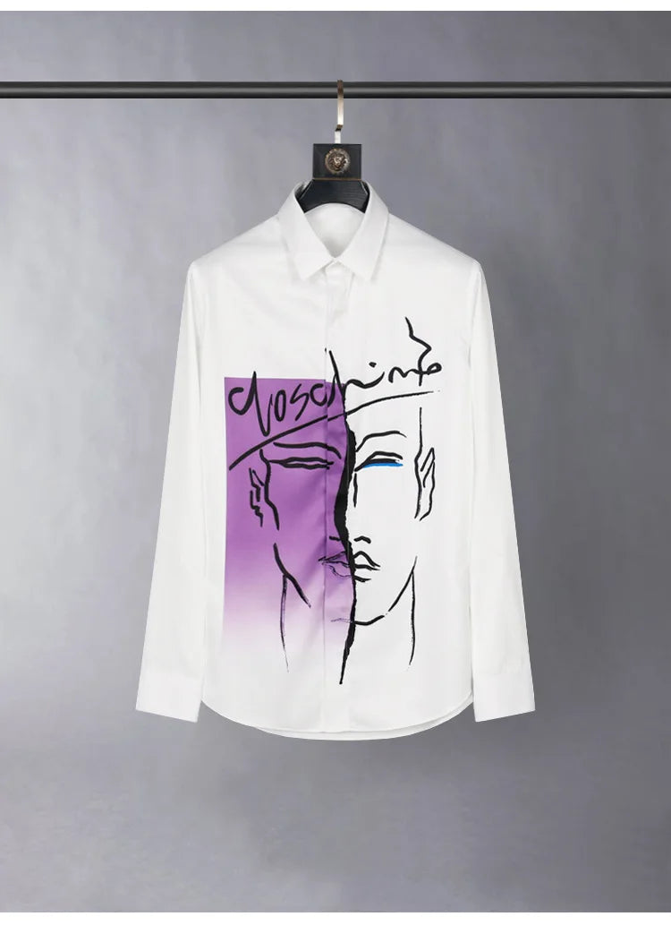 Slim‑Fit Silk Dress Shirt