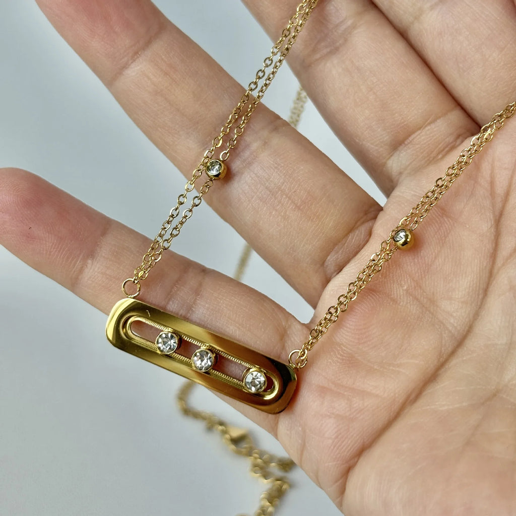 3‑Piece Luxury Stainless Steel Jewelry Set for Women