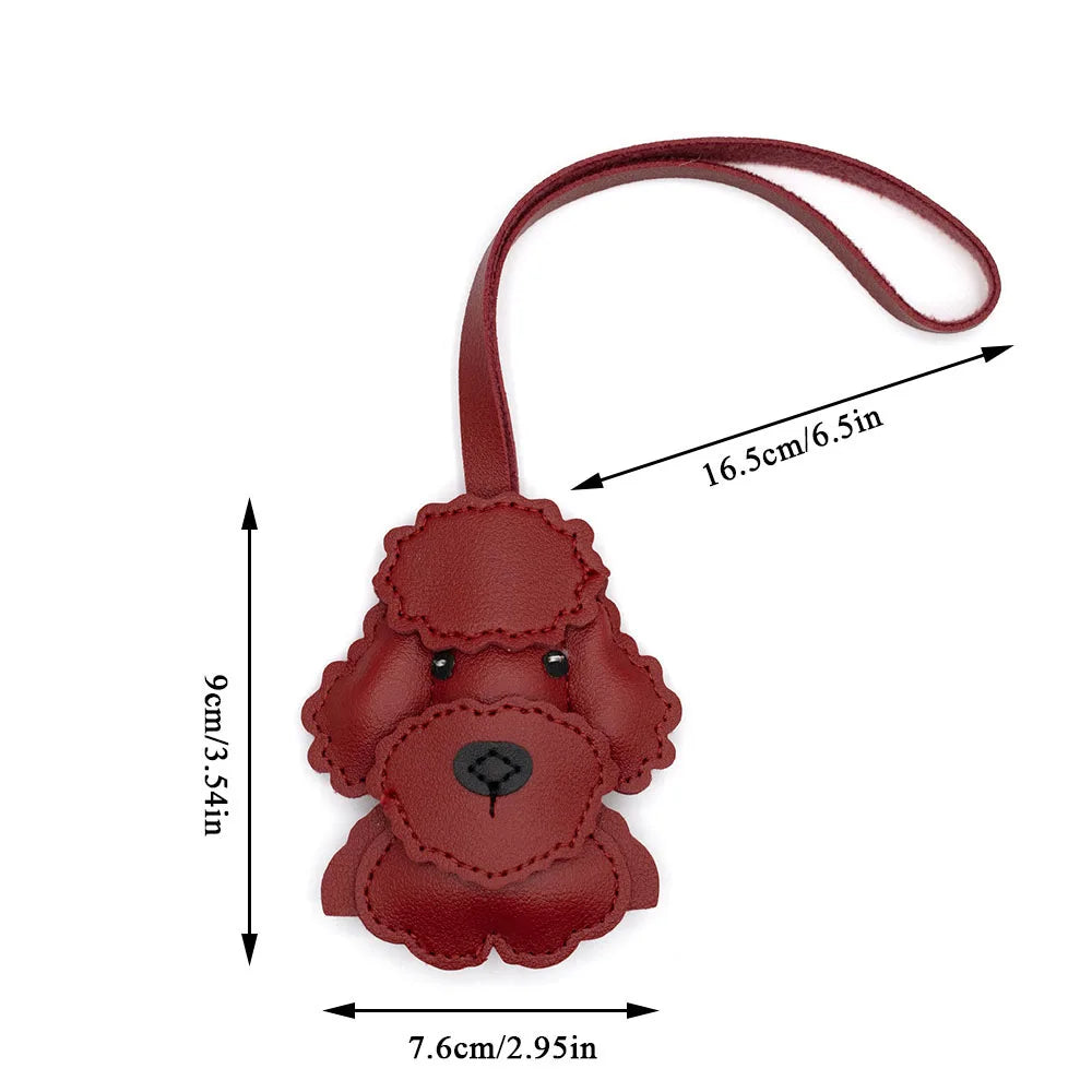 Cartoon Pony Rocking Horses Keyring Women Leather Charms Bag Pendant KeyChain Cute Animal Ornament Accessories Decoration Gift