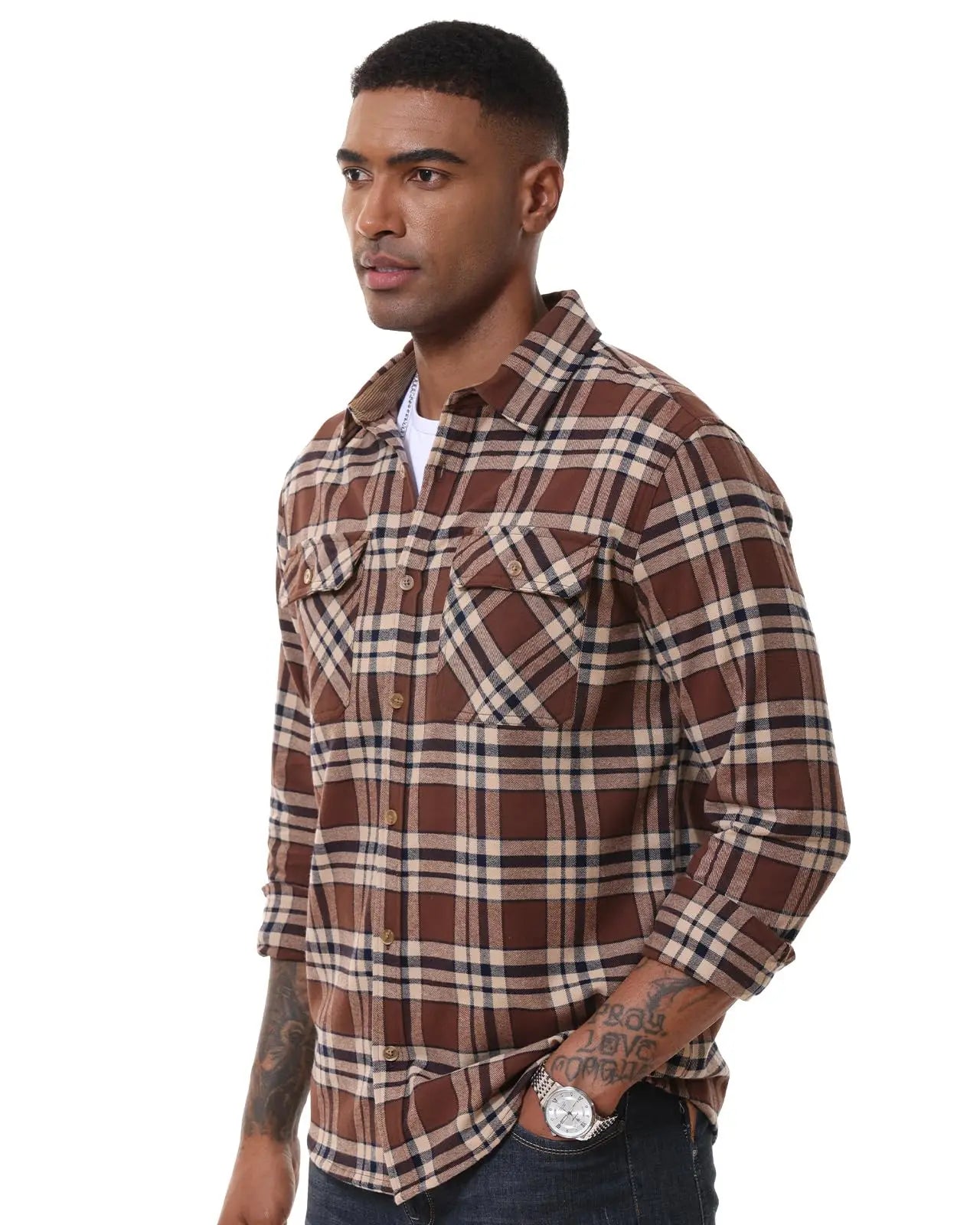 MAGCOMSEN Men’s Flannel Shirt