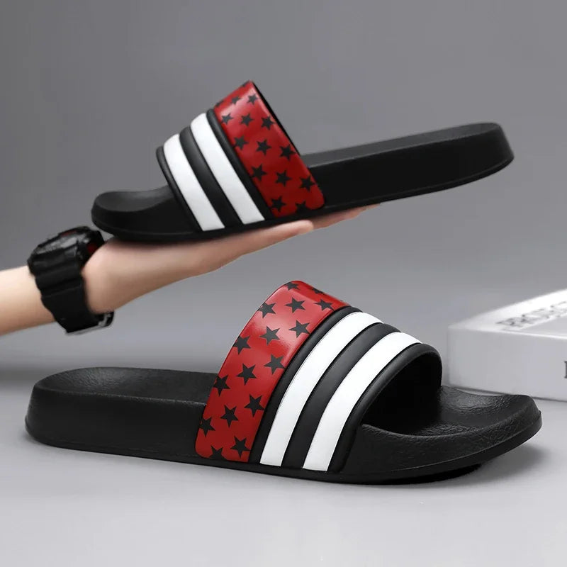 Plus Size Men’s EVA Thick Platform Slippers — Soft Indoor Home Slides & Outdoor Beach Sandals