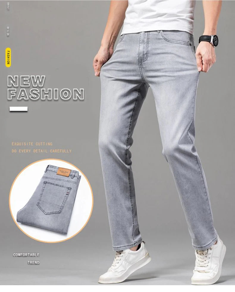 Summer Stretch Gray Jeans