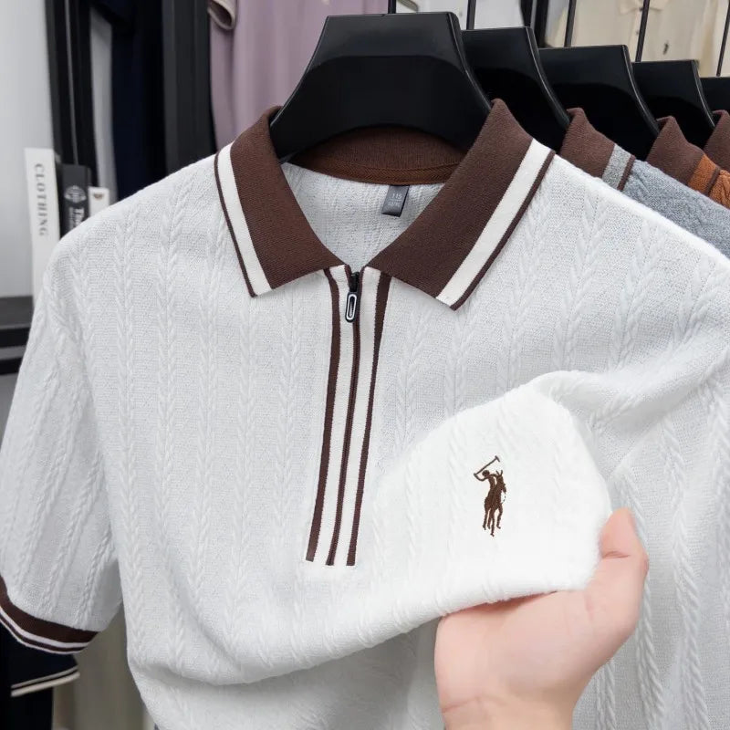 Luxury Knitted Polo Shirt
