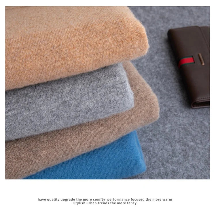 Men’s Cashmere O‑Neck Sweater