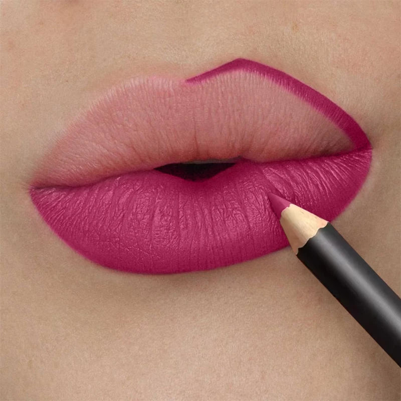 13 Colors Waterproof Nude Matte Lipliner Pencil Red Contour Tint Lipstick Long Lasting High Pigmented Lip Liner Lip Makeup Tool