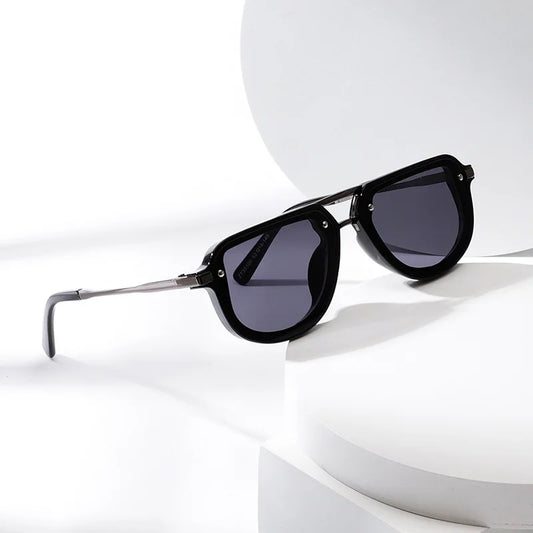 SHAUNA Retro Small Oval Women Luxury Sunglasses Fashion Rivets Blue Green Shades UV400 Men Trending Punk Sun Glasses