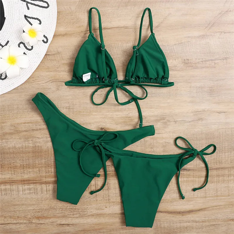 Sexy 3‑Piece Bikini Set