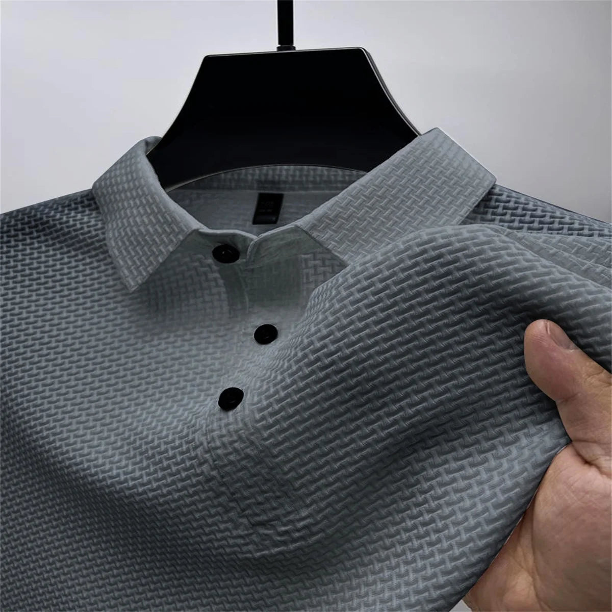Hawaiian Ice Silk Mesh Polo Shirt