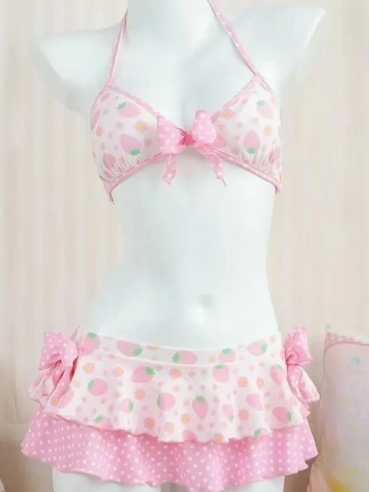 Sexy Elegant Bow Bikini Set