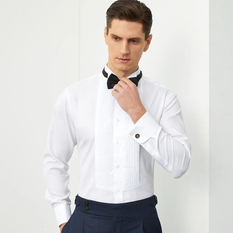 Slim‑Fit French Cuff Shirt