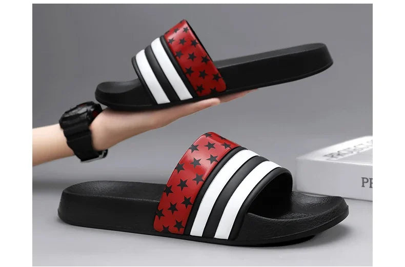 Plus Size Men’s EVA Thick Platform Slippers — Soft Indoor Home Slides & Outdoor Beach Sandals