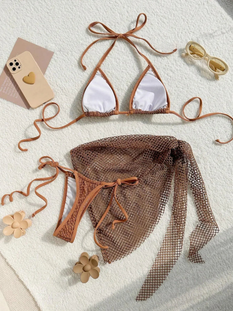 2026 Sexy Bikinis Female Swimsuits Women's Three-Piece Swimwear Beach Swim Wear Bathing Suits Brazilian Bikini Set Pool Bather