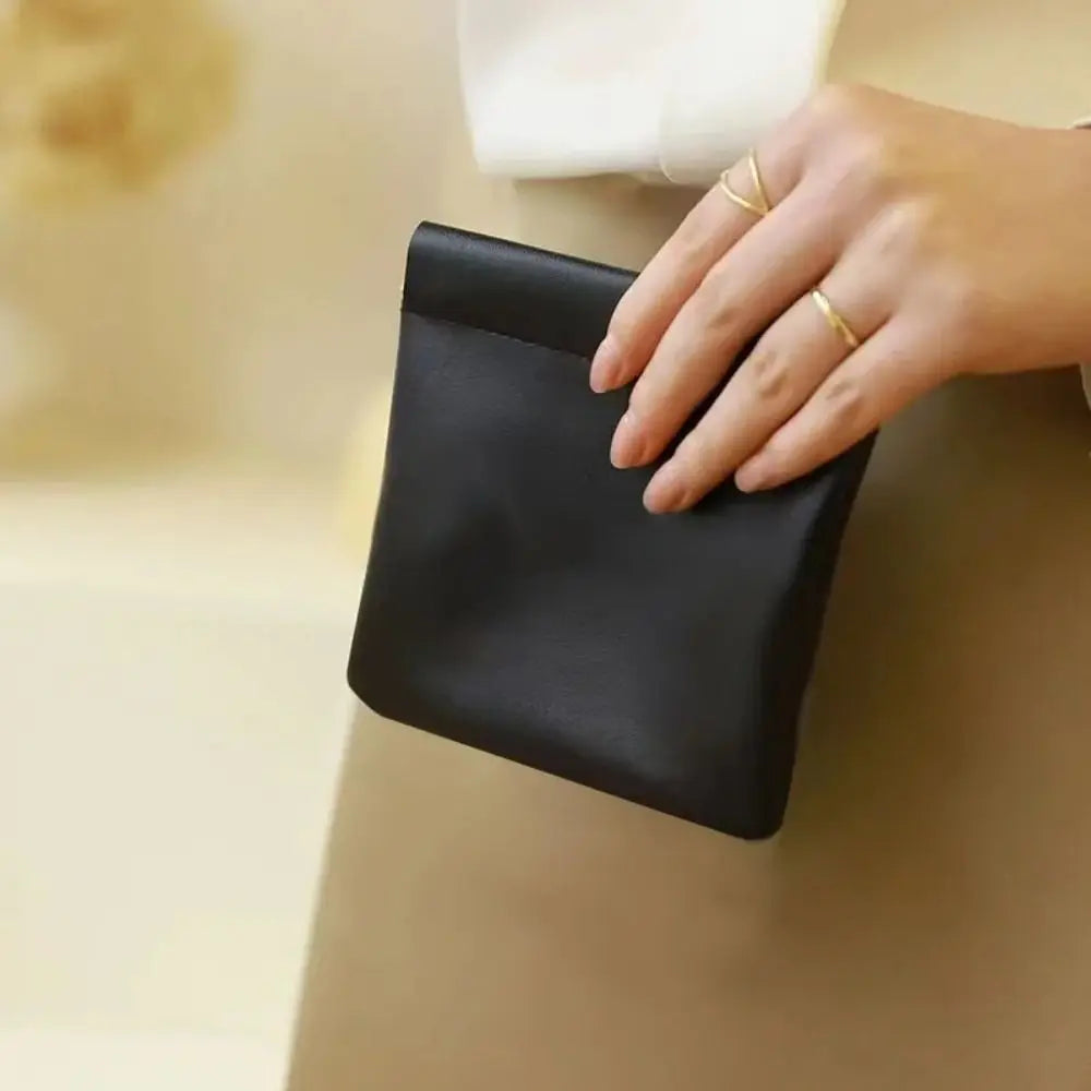 Fashion Simple Lipstick Makeup Bag – Portable Mini PU Cosmetic Organizer & Travel Storage Pouch