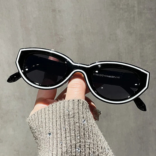 Trendy Design Cat Eye Sunglasses Women New Fashion Party Hip-Hop Decorated Sunglasses For Men Popular Brand Design Eyewear