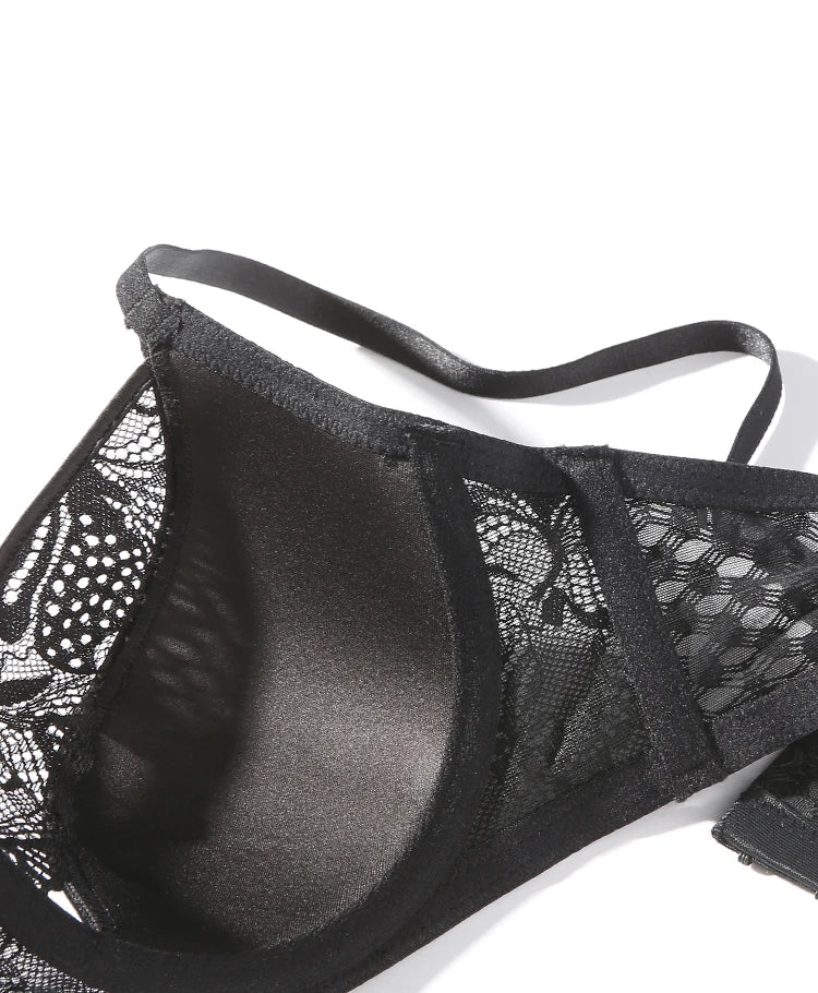New Sexy Splicing Lace Underwear Women Bra and High Waist Panties Set Cozy Underwie Push Up Brassiere Ladies Temptation Lingerie