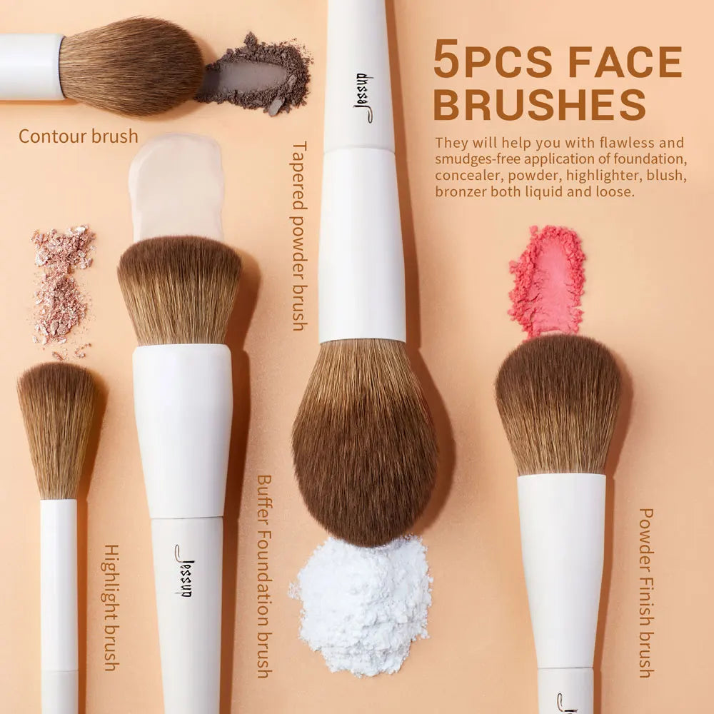 Jessup T329 Makeup Brush Set – 10–14 Piece Professional Synthetic Brush Collection